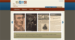 Desktop Screenshot of lincolncollection.org