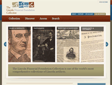 Tablet Screenshot of lincolncollection.org